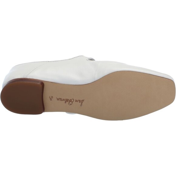 Sam Edelman Womens Bright White Leather Michaela Buckle Ankle Strap Flat Shoes - Picture 4 of 7